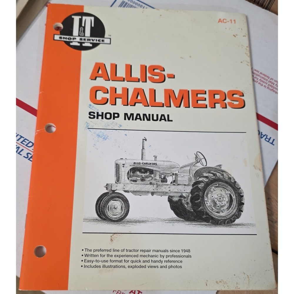 Allis-Chalmers Shop Manual AC-11 Tractor Repair B C CA G RC WC WD WD45 WF